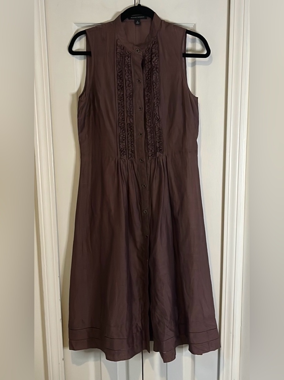 Ruffle Front Sleeveless Dress